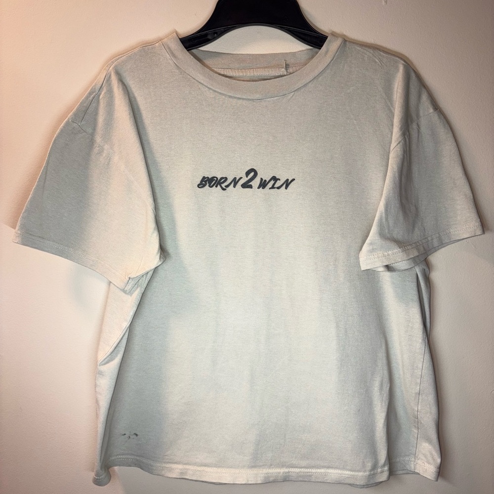 Born 2 Win Graphic Tee - White